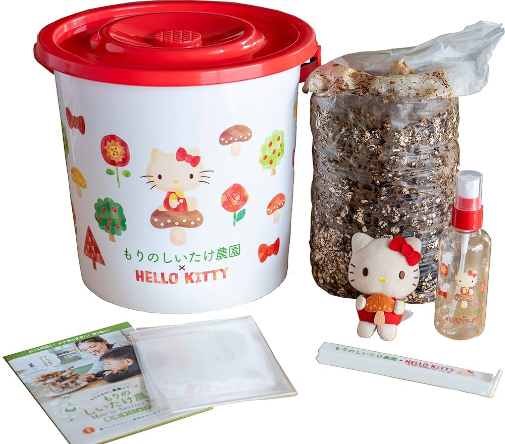 Amazon.co.jp: 森のきのこ倶楽部 HELLO KITTY×もりのしいたけ農園 栽培