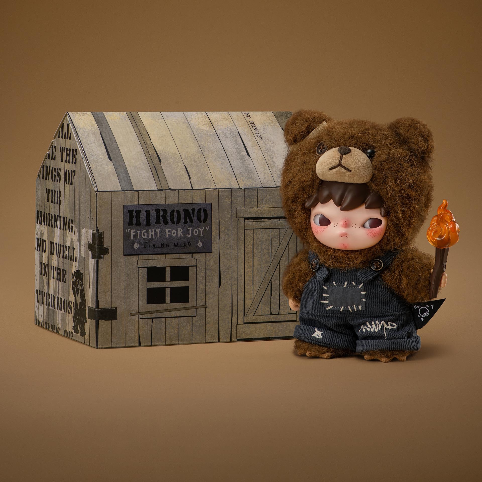 Amazon.com: POP MART Hirono Living Wild-Fight for Joy Plush Doll