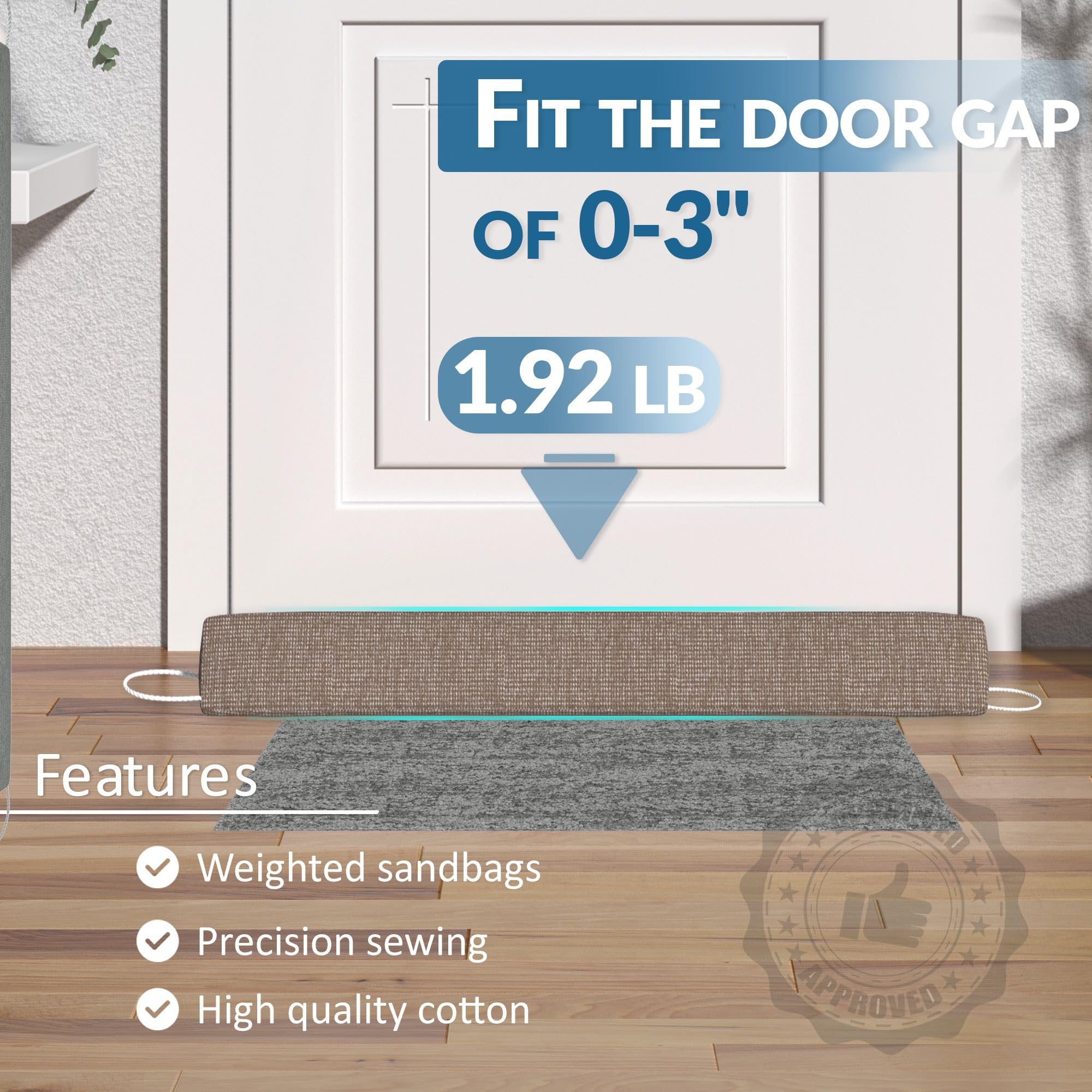 Amazon.co.jp: SYIPO トライアングルドアドラフトストッパー、35.4