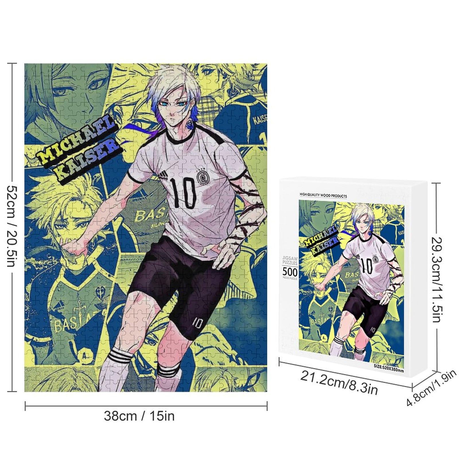Amazon.co.jp: ブルーロック ミヒャエル・カイザー ジグソーパズル 300