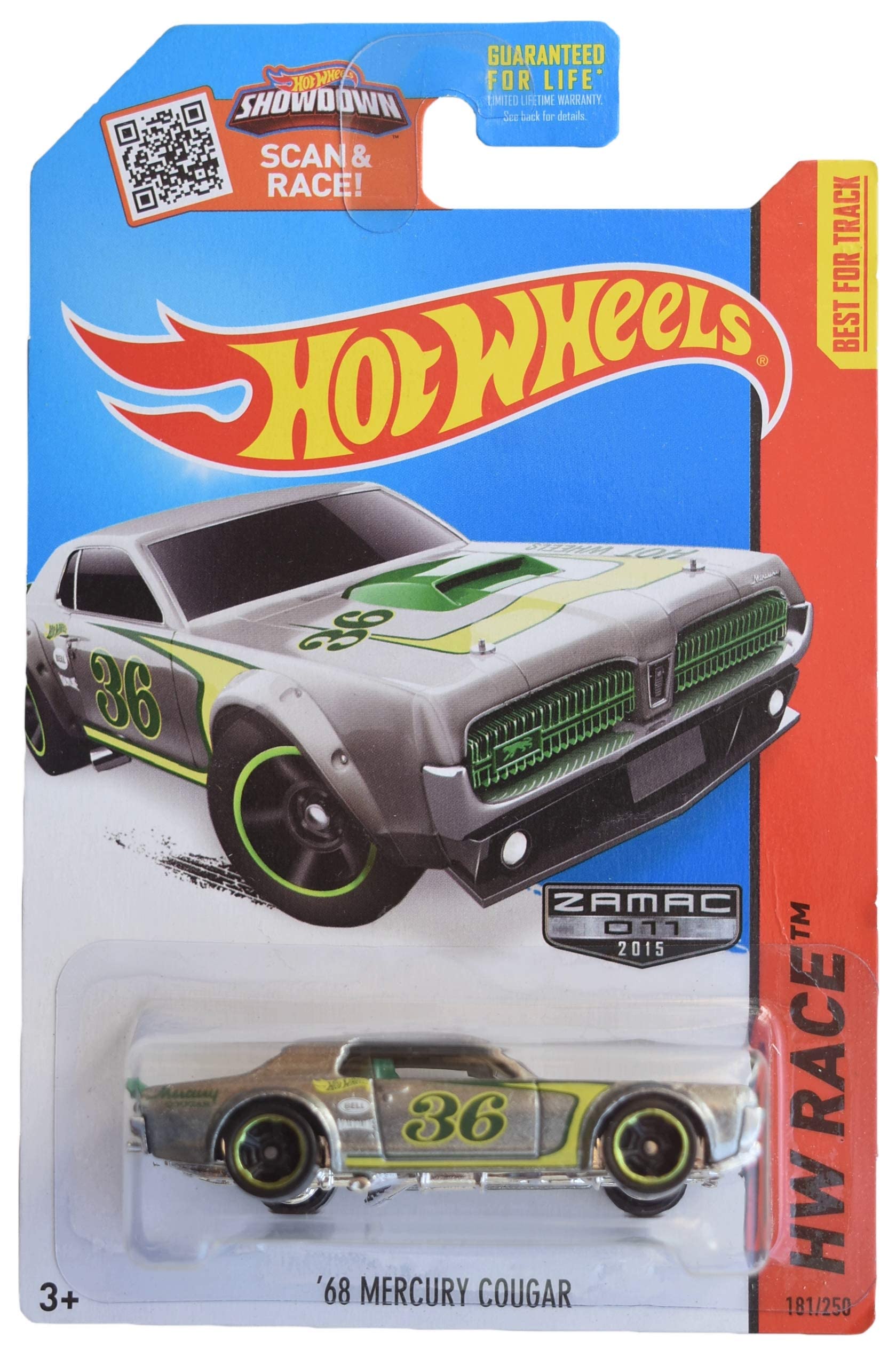 Amazon.com: Hot Wheels Zamac '68 Mercury Cougar : Toys & Games