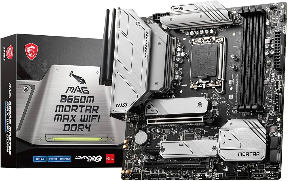 Amazon | MSI MAG B660M MORTAR MAX WIFI DDR4 マザーボード Micro-ATX