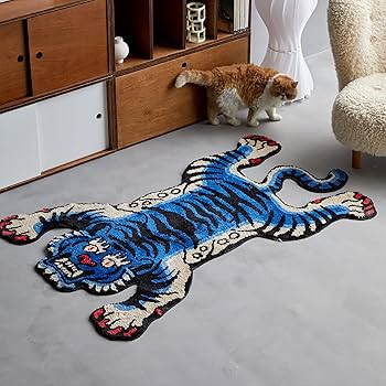 Amazon.com: 5x3.3 ft Tibetan Tiger Area Rug Tufted High Pile