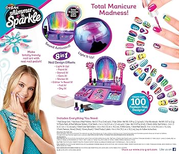 Amazon.com: Shimmer 'n Sparkle 8-in-1 Lite-Up Designer Nail Studio