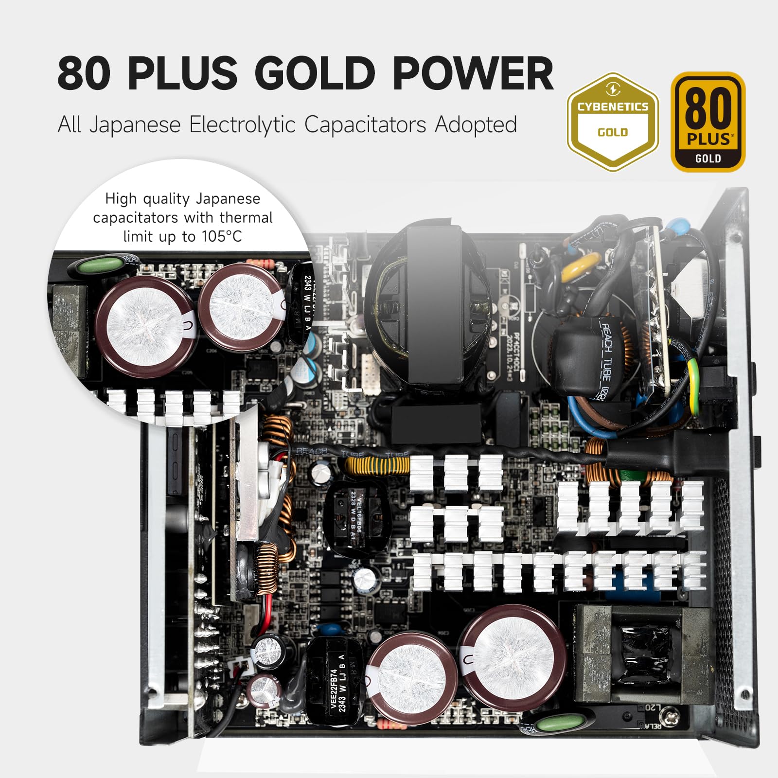 Amazon | PCCOOLER CPS YS1200 電源、1200W 80 Plus Gold 認定 完全