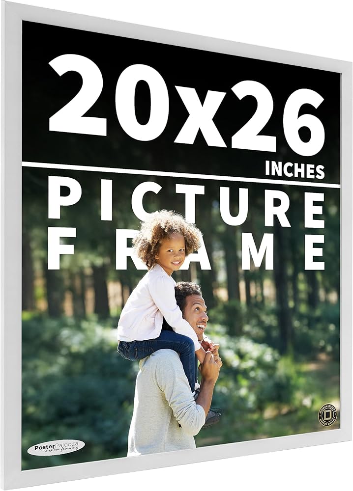 Amazon.com - Poster Palooza 20x26 Frame White Solid Pine Wood