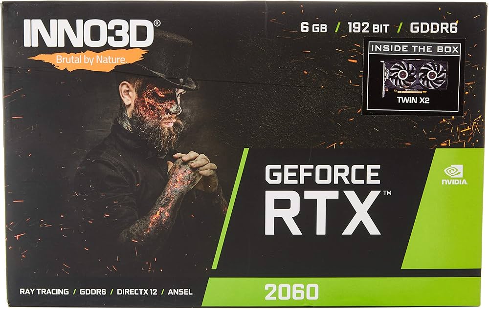 Amazon | INNO3D GeForce RTX 2060 ツイン X2 6GB GDDR6 192 ビット