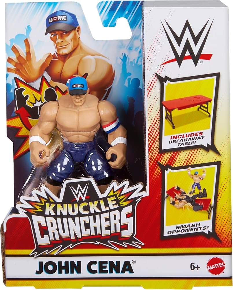 Amazon.com: WWE John Cena (Blue) Knuckle Crunchers 6 Toy Wrestling