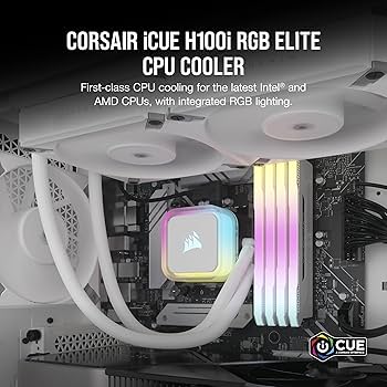 Amazon | CORSAIR iCUE H100i RGB ELITE CAPELLIX 水冷式 CPU クーラー