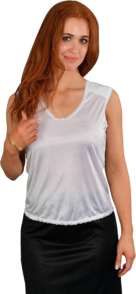 Velrose Lingerie Padded Shoulder Camisole (7101) (Medium, Beige