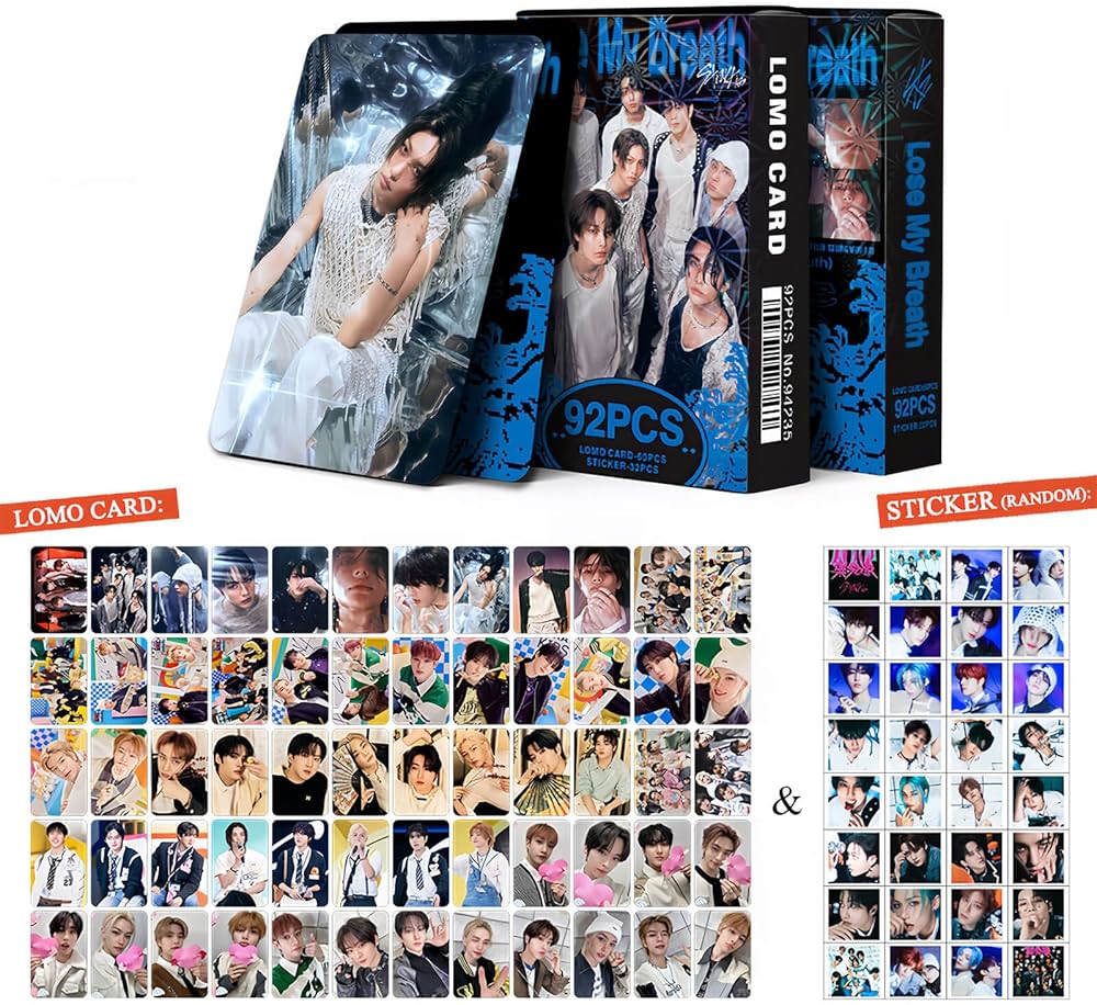 PYAJUU Stray Kids Photocards 92PCS Stray Kids Lose My Breath