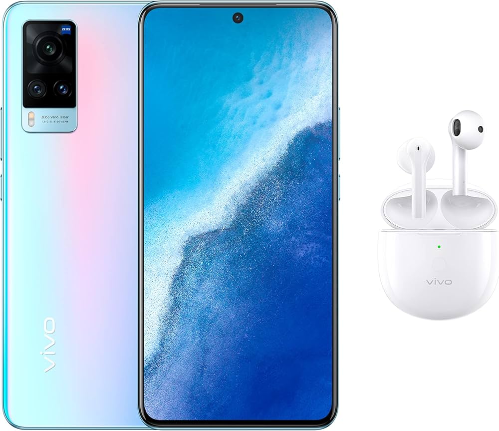 Vivo X60 Dual Sim Shimmer Blue 12GB Ram 256GB 5G With Gift Tws Neo