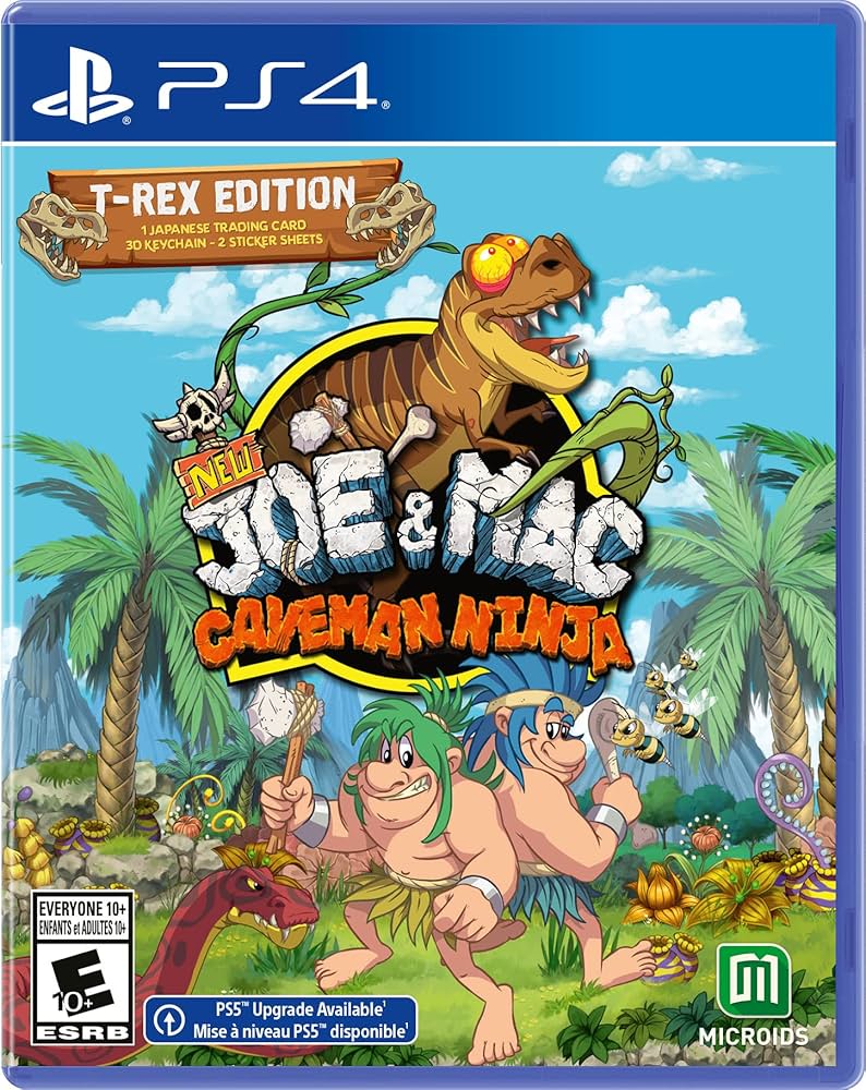 Amazon.com: New Joe and Mac: Caveman Ninja - T-Rex Edition (PS4