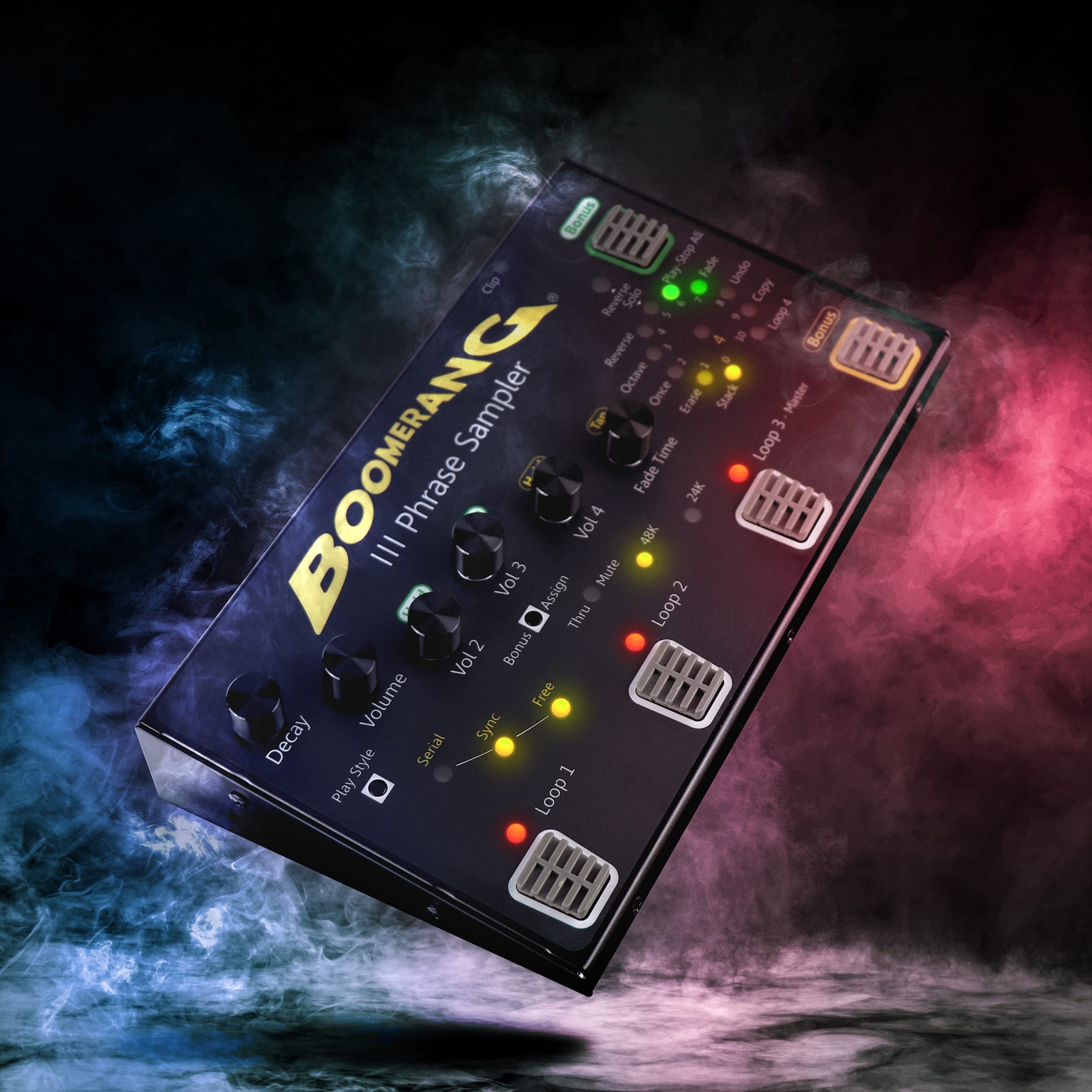 Amazon | ギタールーパーペダル BOOMERANG III - 4つの別々のループを