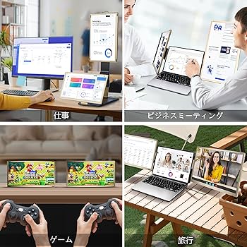 Amazon.co.jp: Laptomo トリプルモニター 15.6インチ FHD 1080P