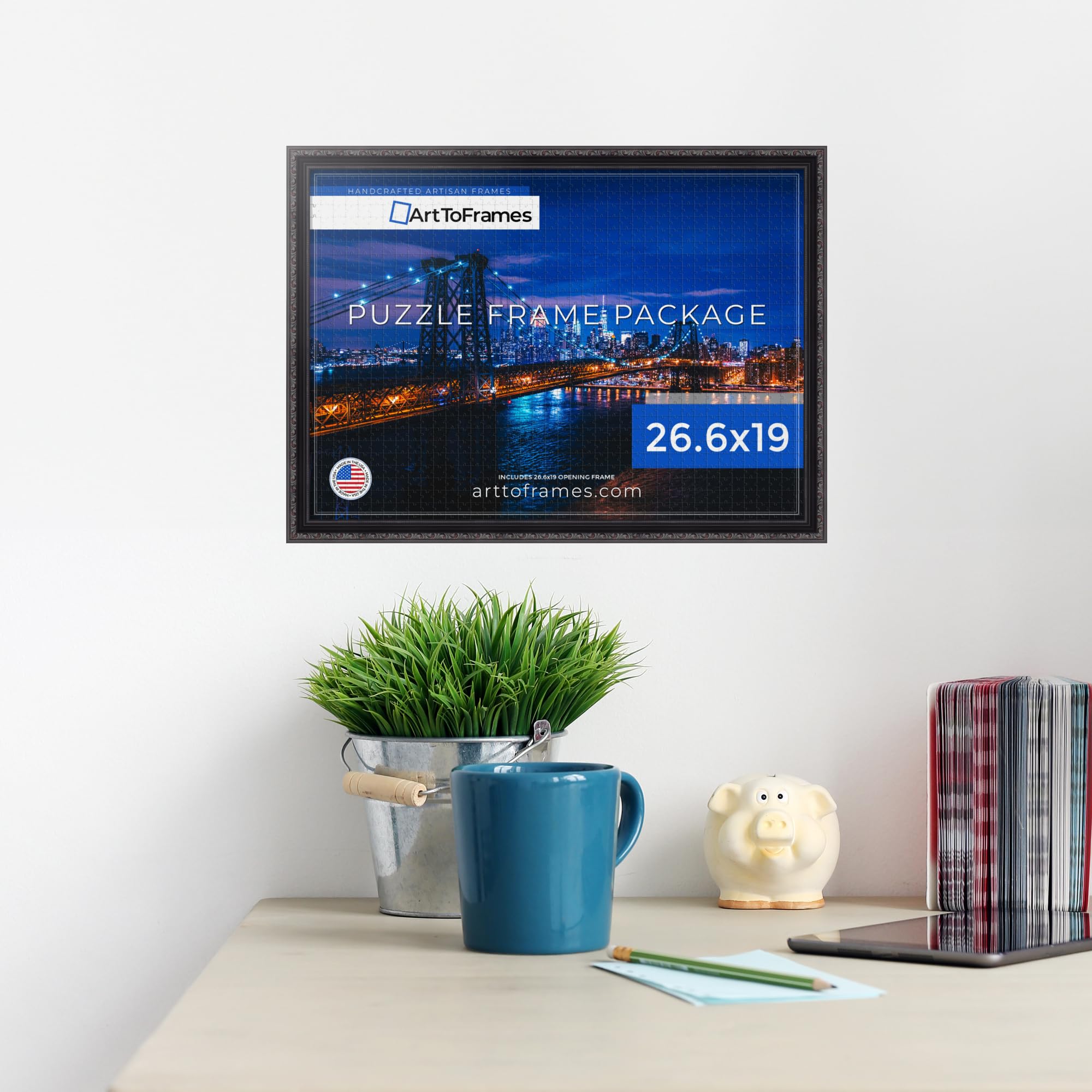 Amazon.com - ArtToFrames 26.6x19 INCH/68x48 CM Black Frame for