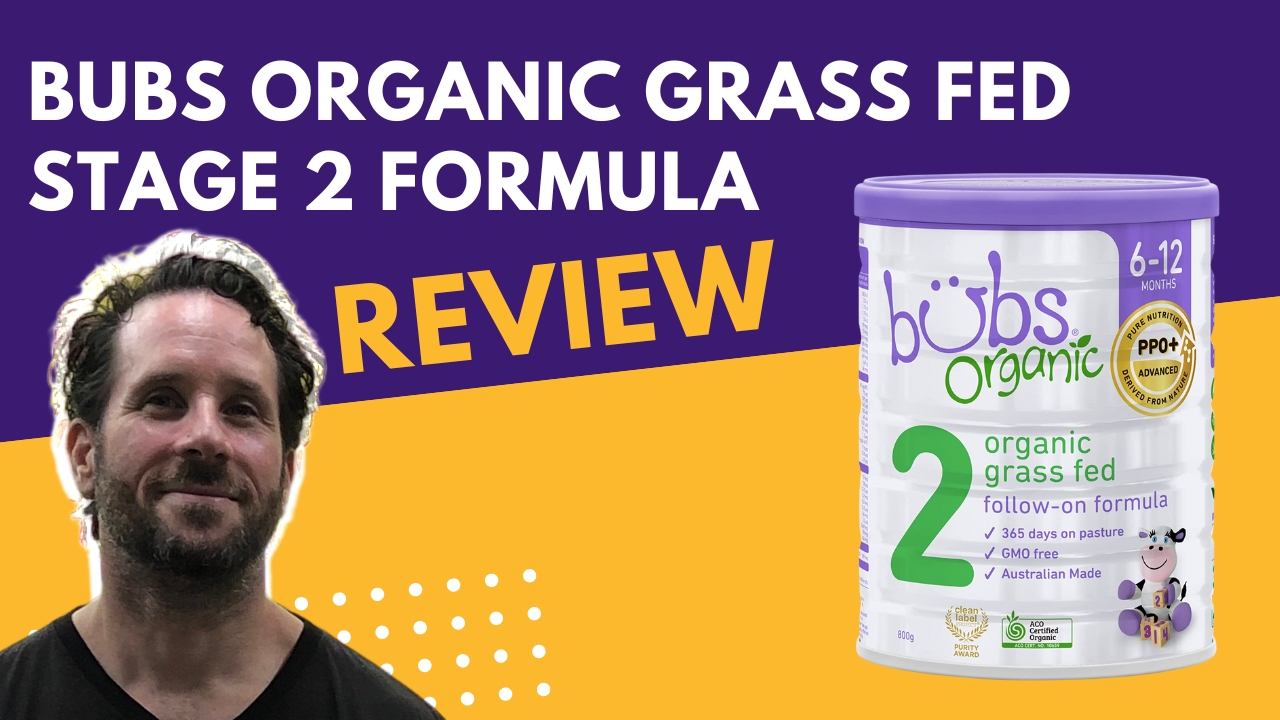 Watch Bubs Organic Grass Fed Formula Stage 2 Review and Mixing on