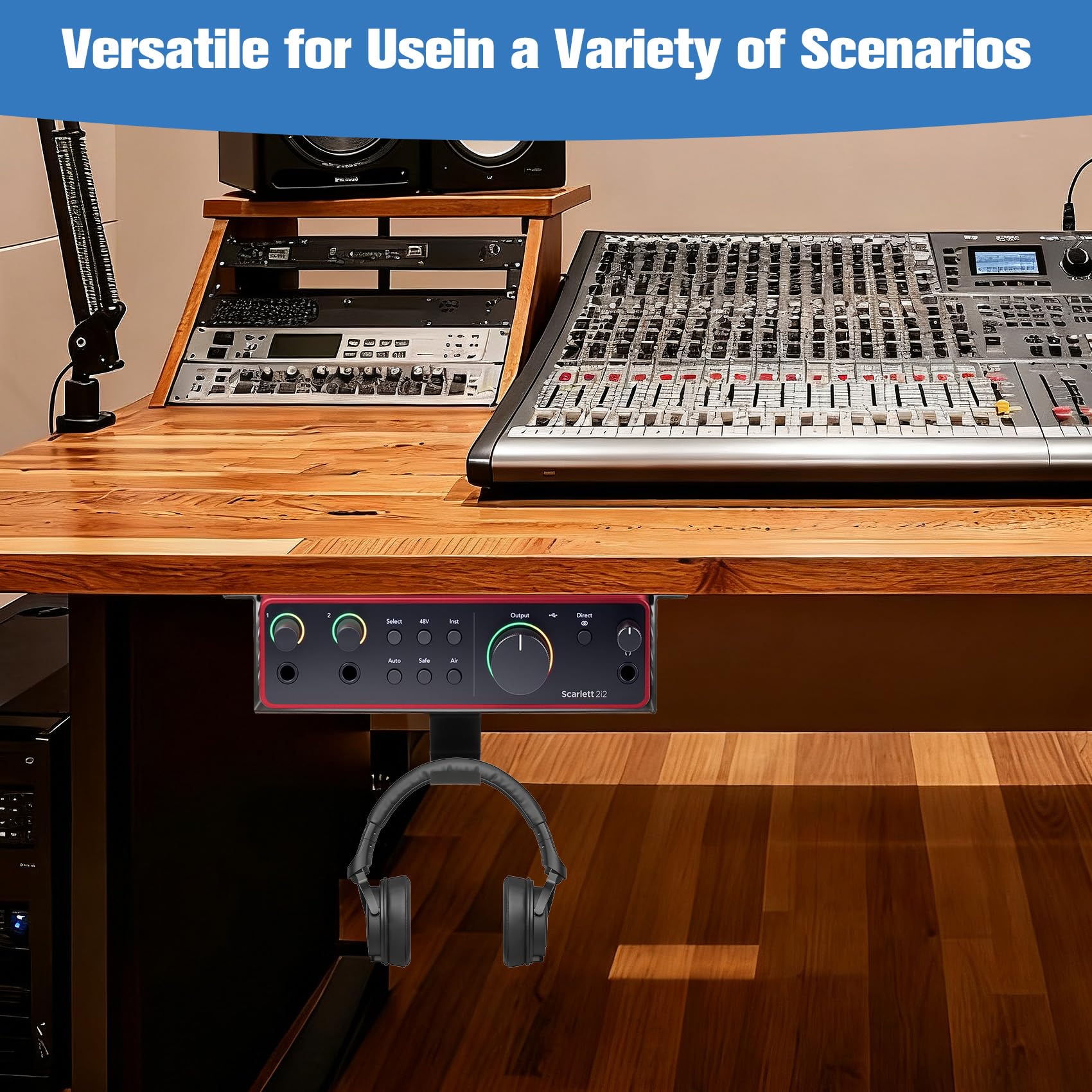 Amazon.co.jp: Focusrite Scarlett 2i2 第4世代用メタルアンダーデスク