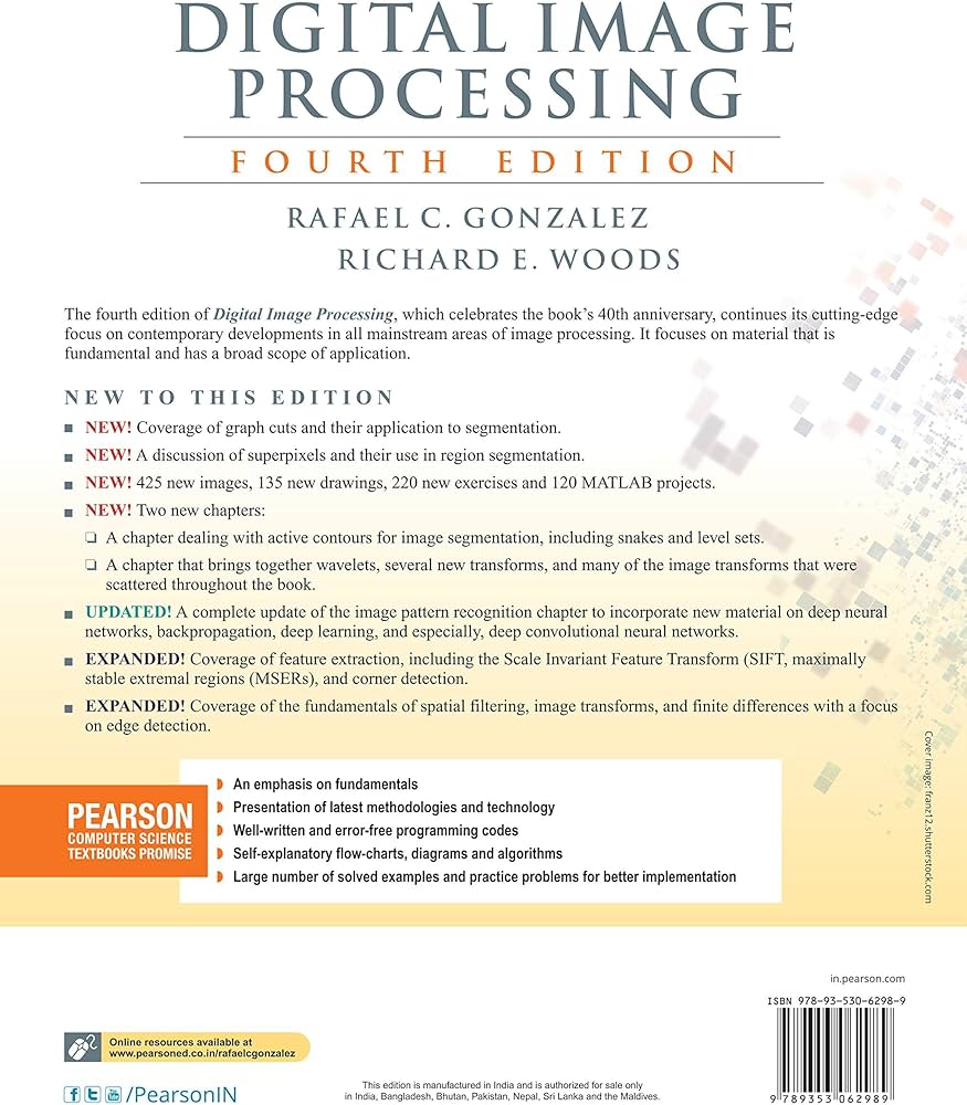 Digital Image Processing (4th Edition): Gonzalez, Woods: Amazon