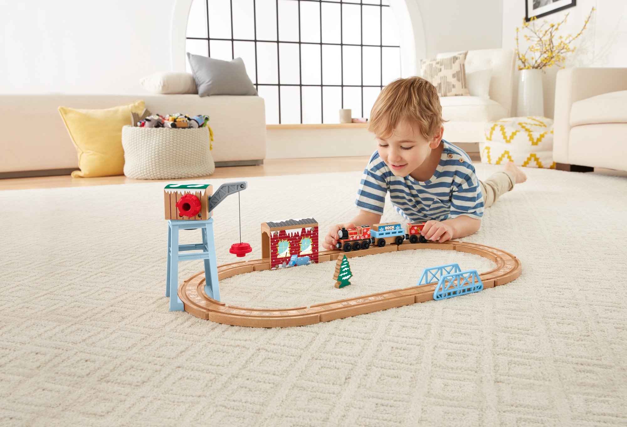 Amazon | きかんしゃトーマス 木製レールシリーズ ジェームスのスノー