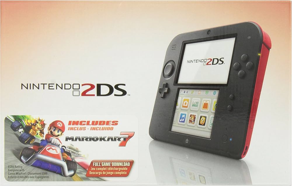 Amazon.com: Nintendo 2DS Console with Mario Kart 7 - Crimson Red