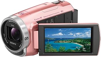 Amazon | SONY ビデオカメラHDR-CX675 32GB 光学30倍 ピンク Handycam