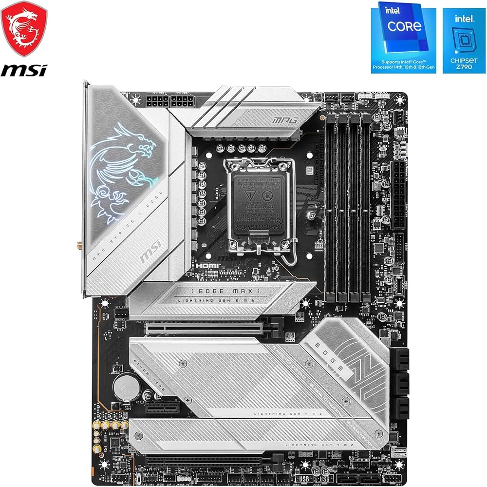 MSI MPG Z790 EDGE TI MAX WIFI Motherboard, ATX - Supports Intel