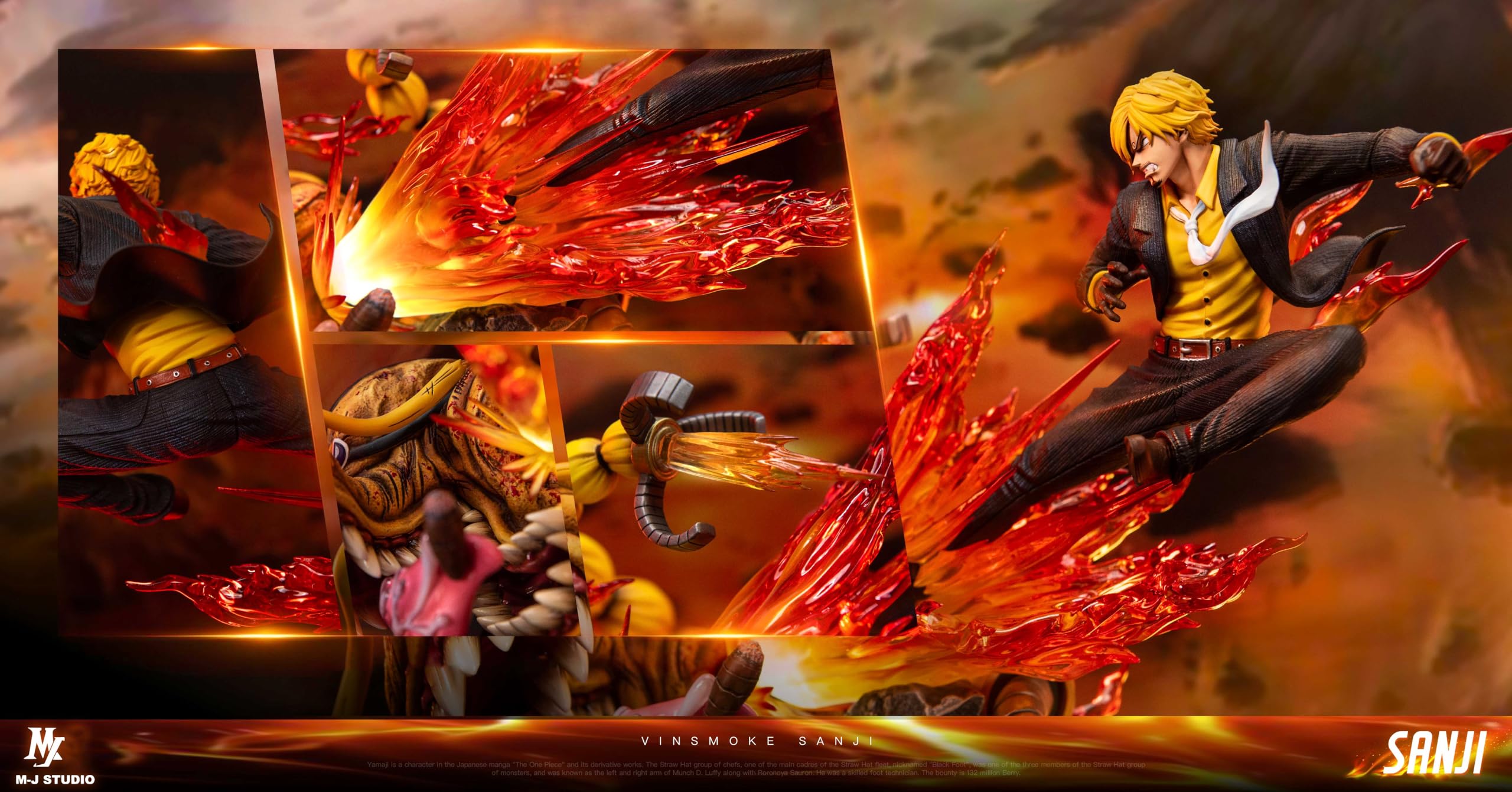 ワンピース サンジ VS クィーン ガレージキット スタチュー フィギュア