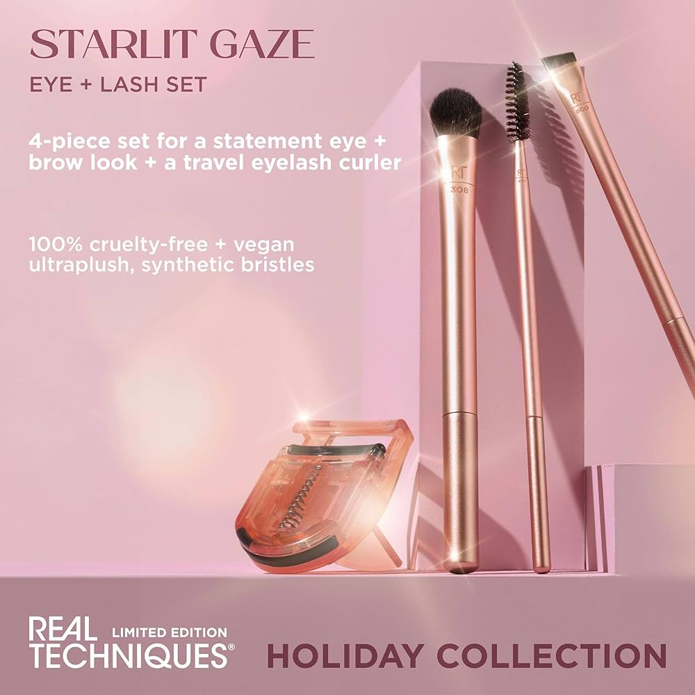 Amazon.com: Real Techniques Starlit Gaze Eye + Lash 4 Piece