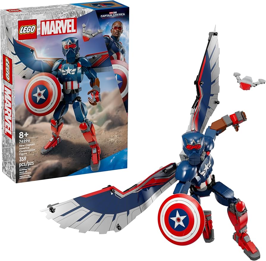 Amazon.com: LEGO Marvel New Captain America Construction Figure
