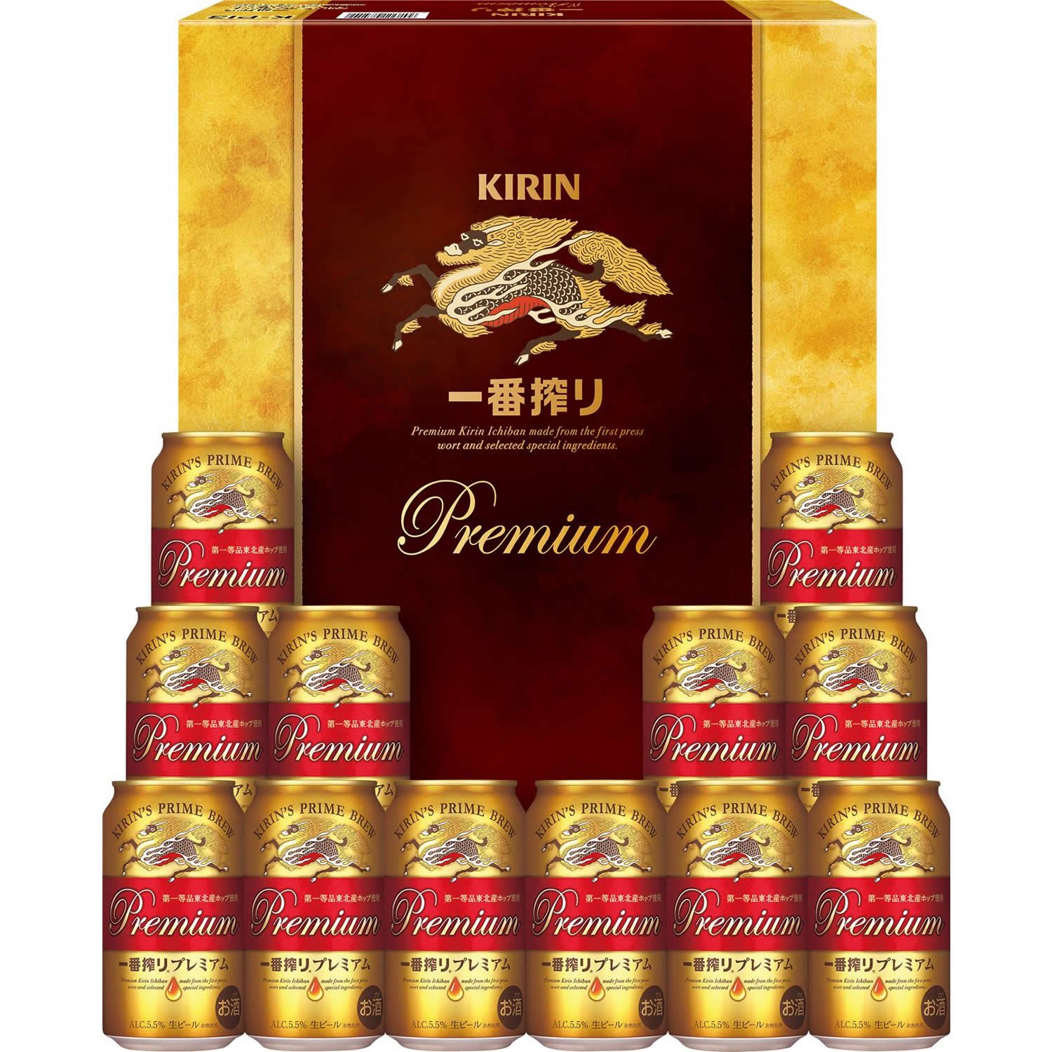 Amazon.co.jp: 一番搾り ビールギフト 350ml×12本 一番搾り プレミアム