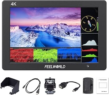 Amazon | FEELWORLD T7 Plusカメラ用撮影モニター 7インチ IPS 4K HDMI