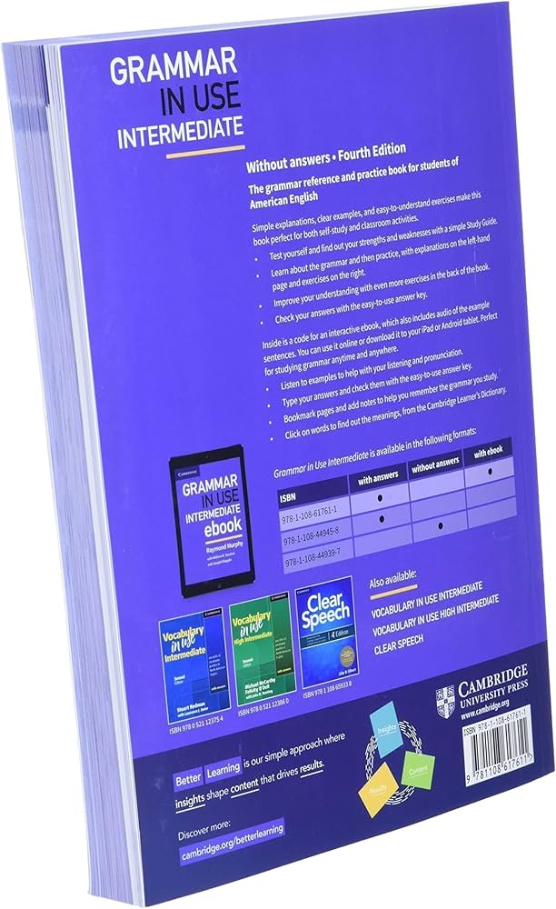 Amazon.com: Grammar in Use Intermediate Student's Book with