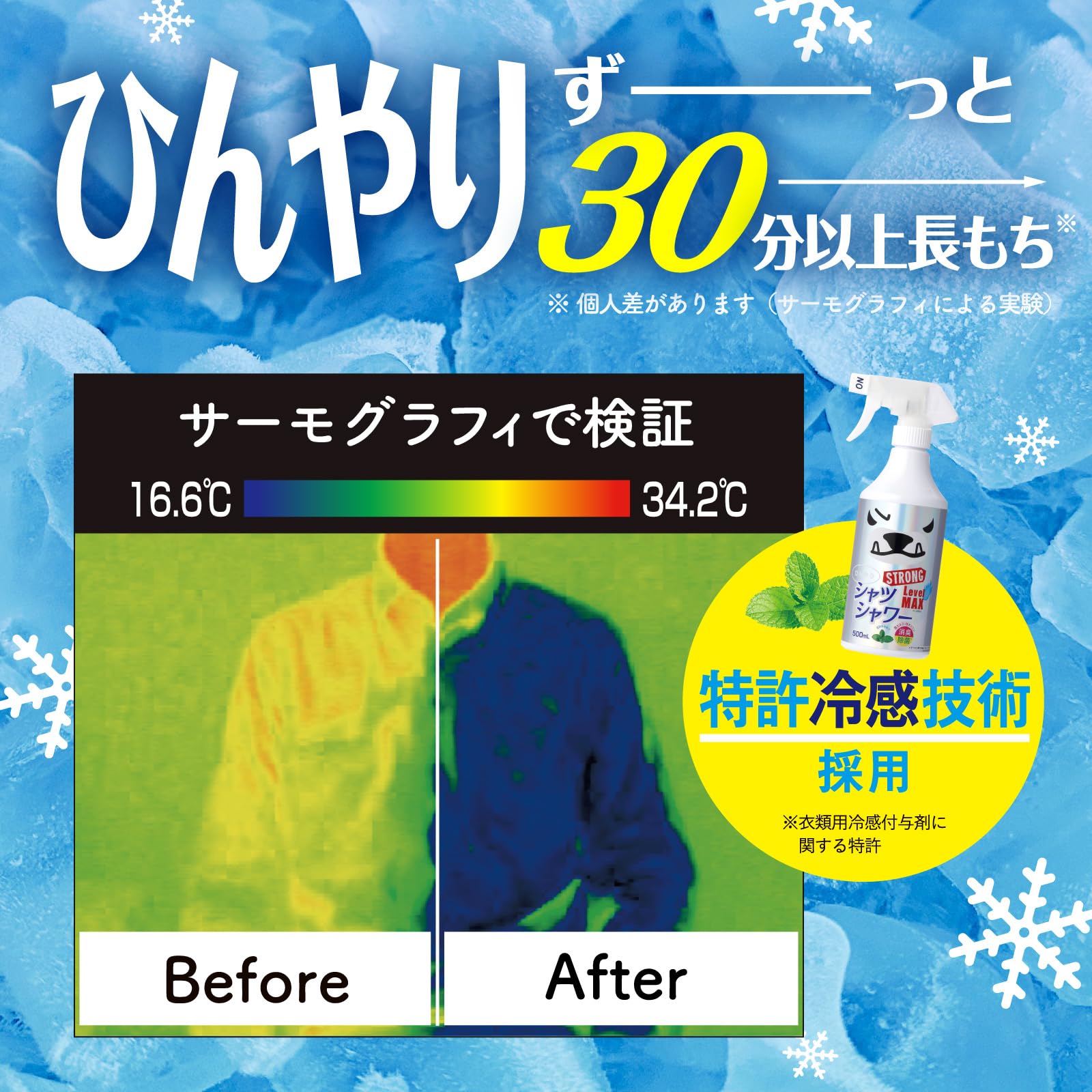 Amazon.co.jp: 【鬼冷最強セット】ひんやりシャツシャワー ストロング