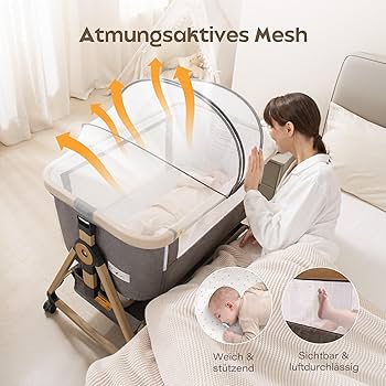 Maydolly Babybed,Baby Co-sleeper, 3 in 1 Ledikanten