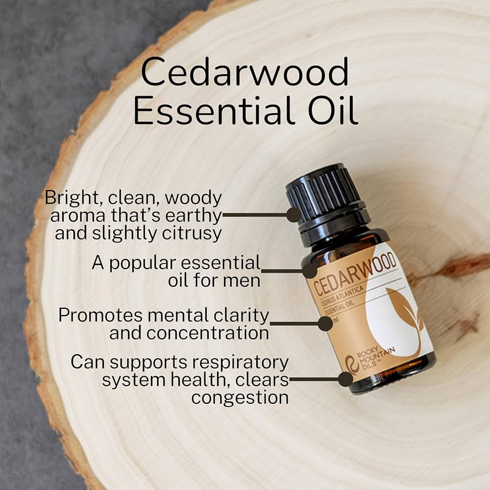 Amazon.com: Rocky Mountain Oils Cedarwood Essential Oil - 100