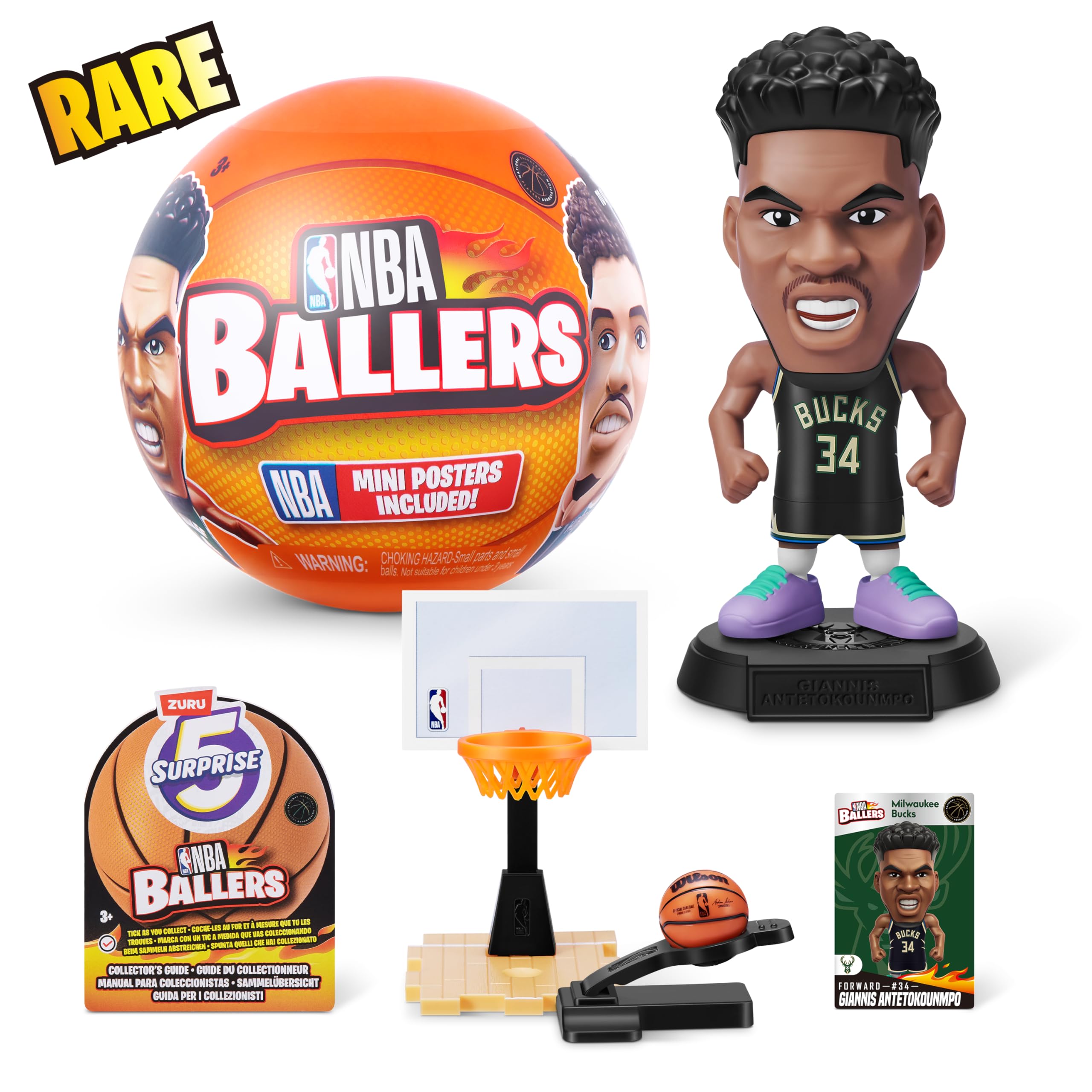 Amazon.com: 5 Surprise NBA Ballers Series 1 by ZURU, Collectible