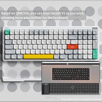 Amazon.com: nuphy Halo96 V2 Wireless Mechanical Keyboard,Gasket