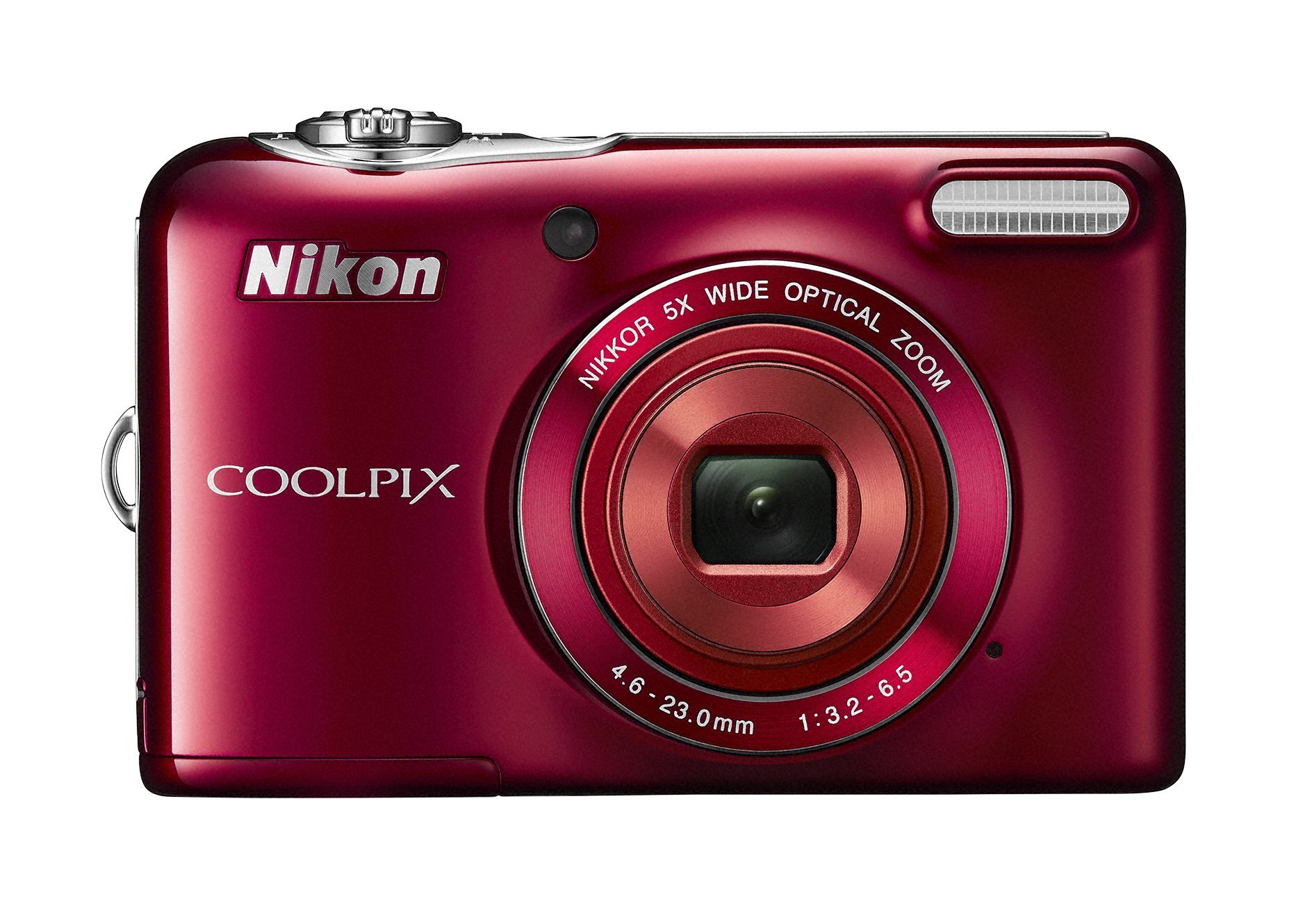 Amazon | Nikon デジタルカメラ COOLPIX L32 レッド 光学5倍ズーム