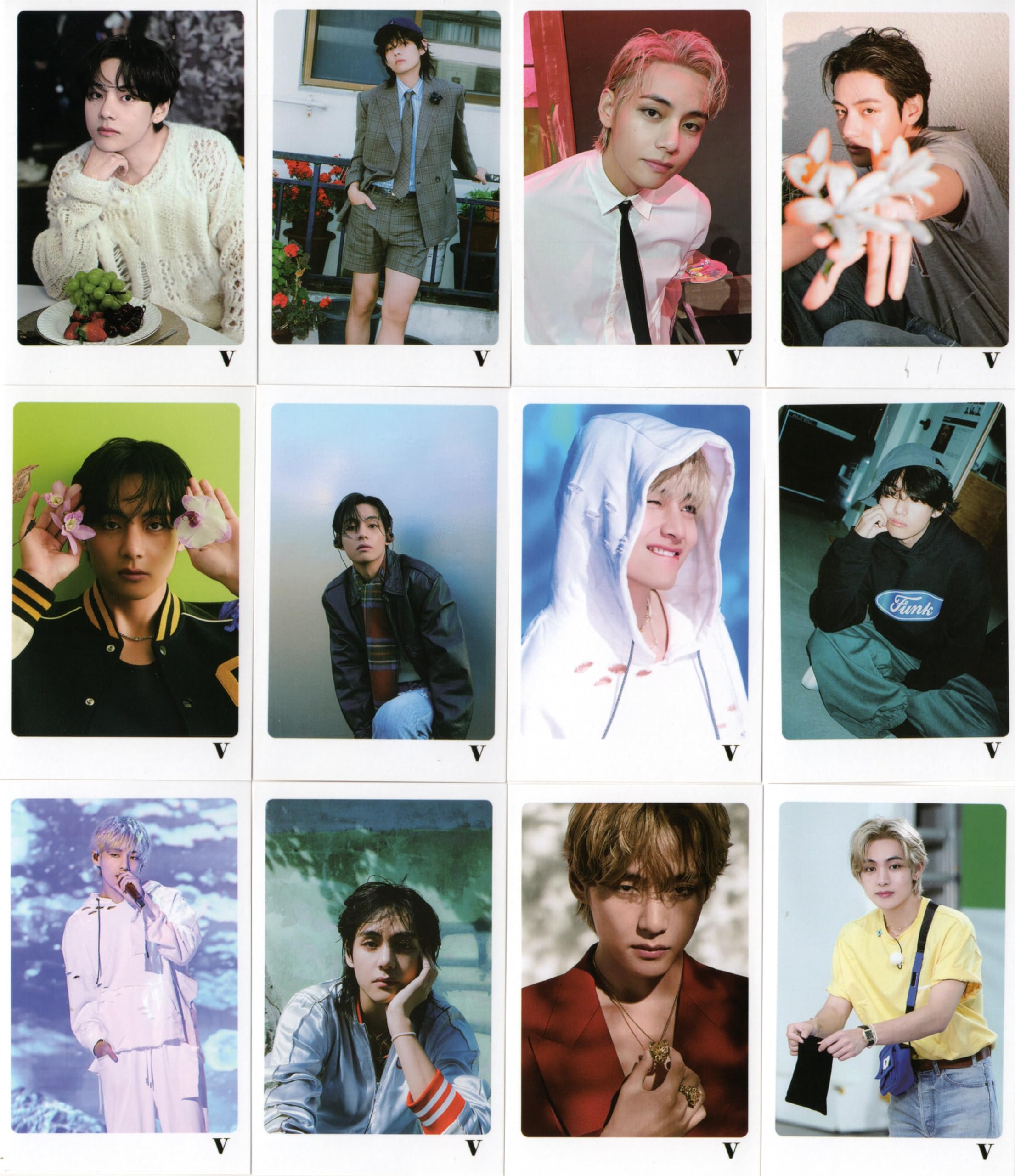 Amazon.co.jp: V テテ グッズ フォトメッセージカード 56枚 トレカ