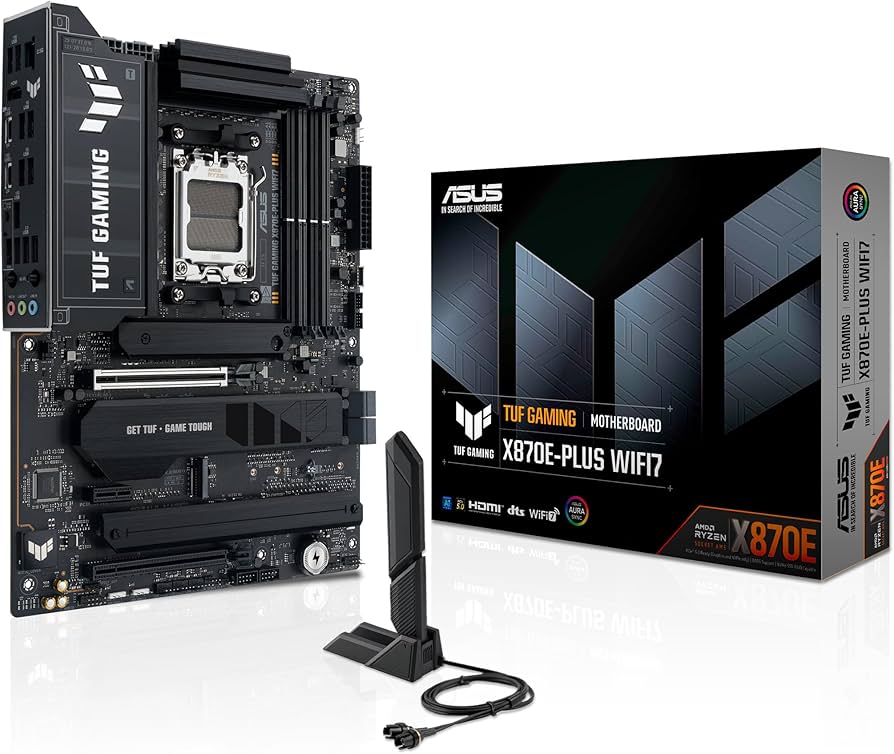 Amazon.com: ASUS TUF Gaming X870E-PLUS WIFI7 AMD Motherboard, 16+2