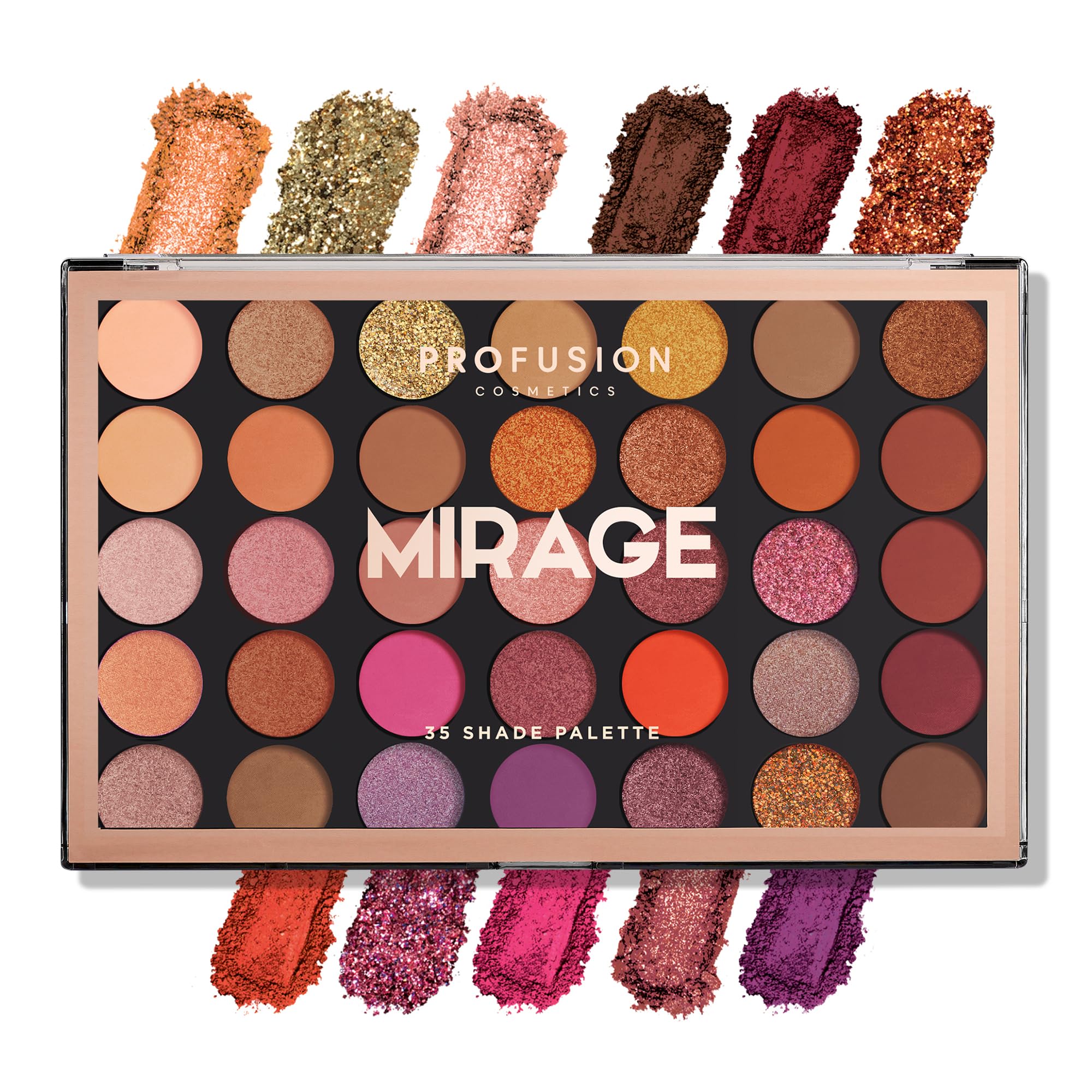 Amazon.com : Profusion Cosmetics Mirage 35 Shade Eyeshadow Palette
