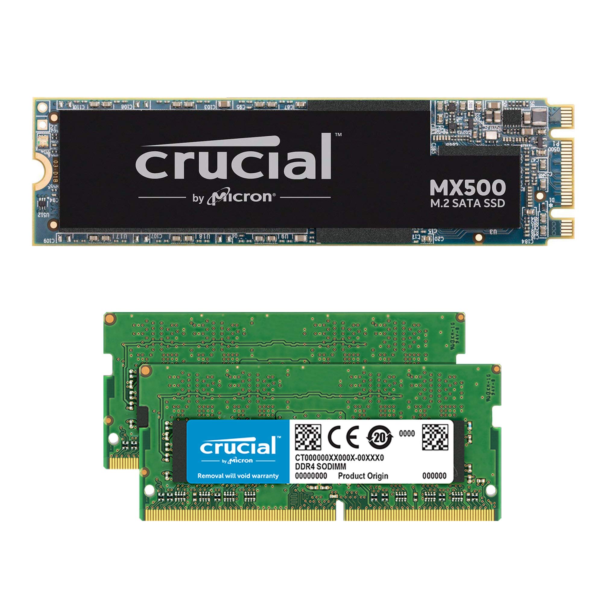 Crucial MX500 1TB M.2 SATA 6Gb SSD CT1000MX500SSD4 Pacote com 32