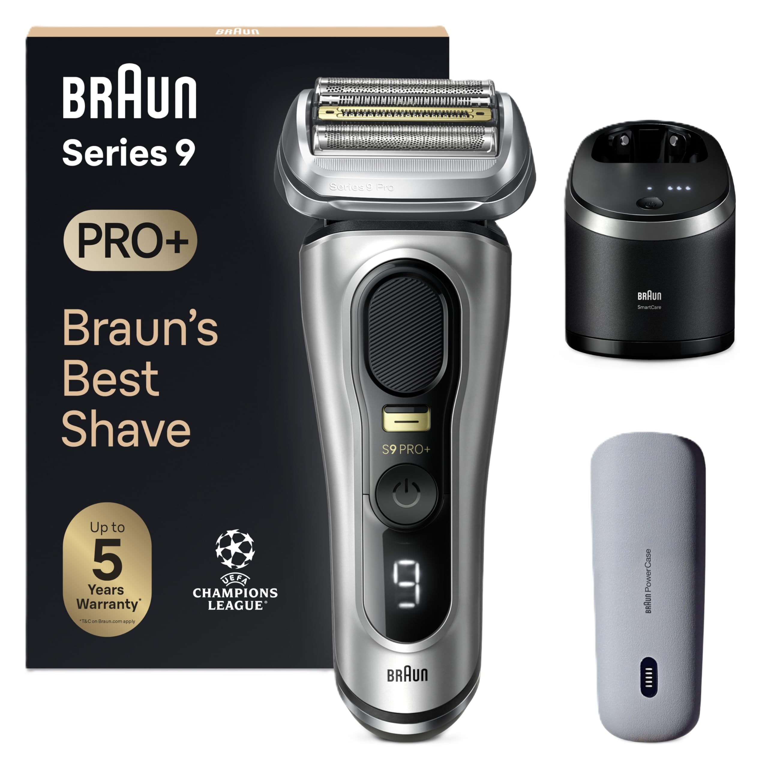 Amazon.com: Braun Series 9 PRO+ 9577cc Electric Razor for Men, 5