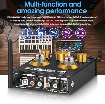 Amazon.com: Douk Audio Bluetooth Tube Preamp: HiFi Stereo