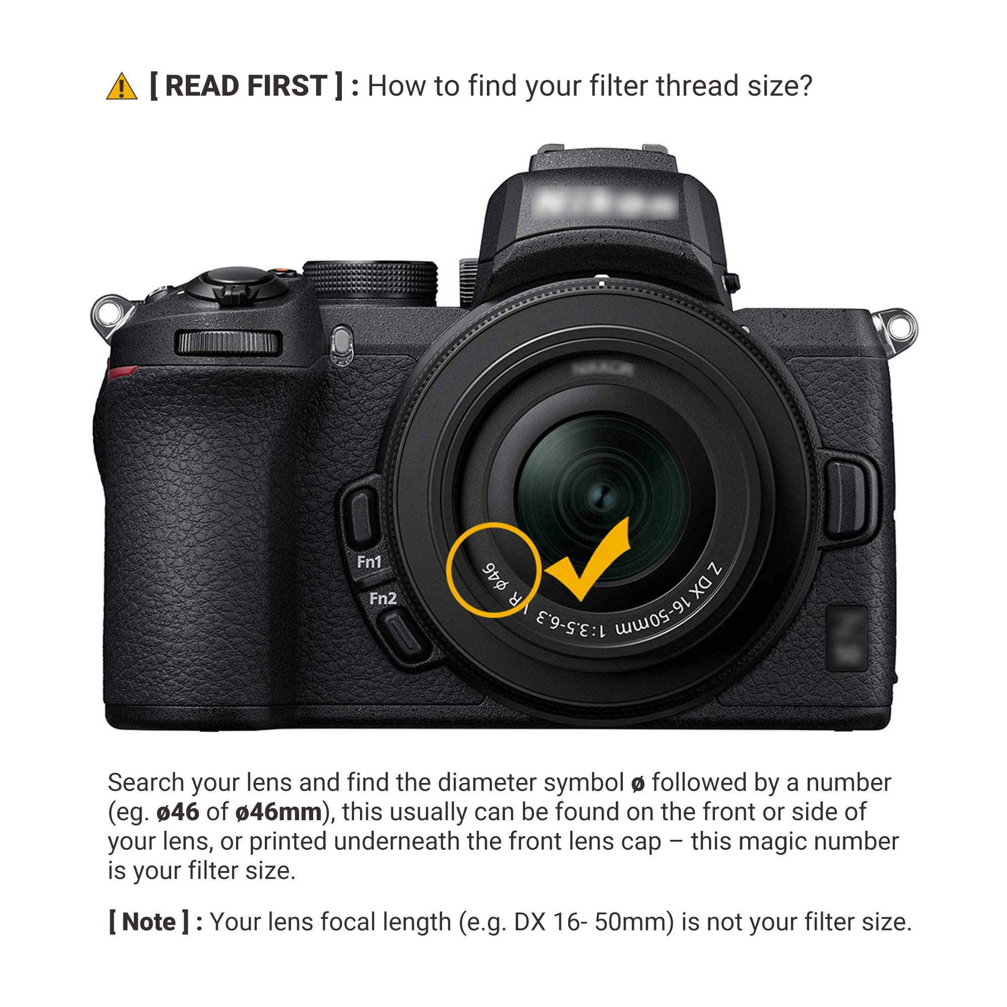 Amazon.com : JJC Multi-Coated 46mm UV Filter for Nikon Z50 II