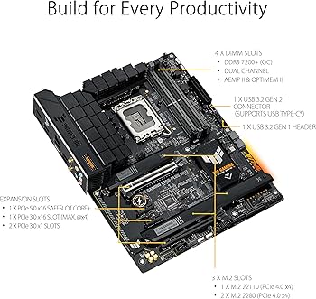 Amazon.com: ASUS TUF GAMING B760-PLUS WIFI Intel B760 LGA 1700 ATX