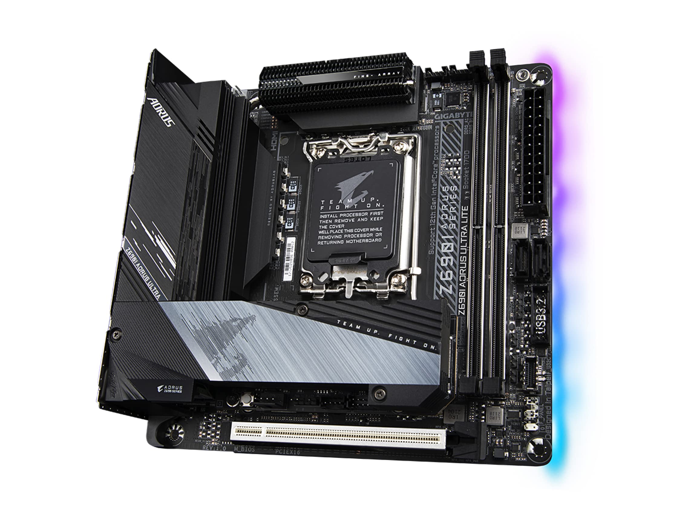 Amazon.com: GIGABYTE Z690I AORUS Ultra LITE (LGA 1700/ Intel Z690