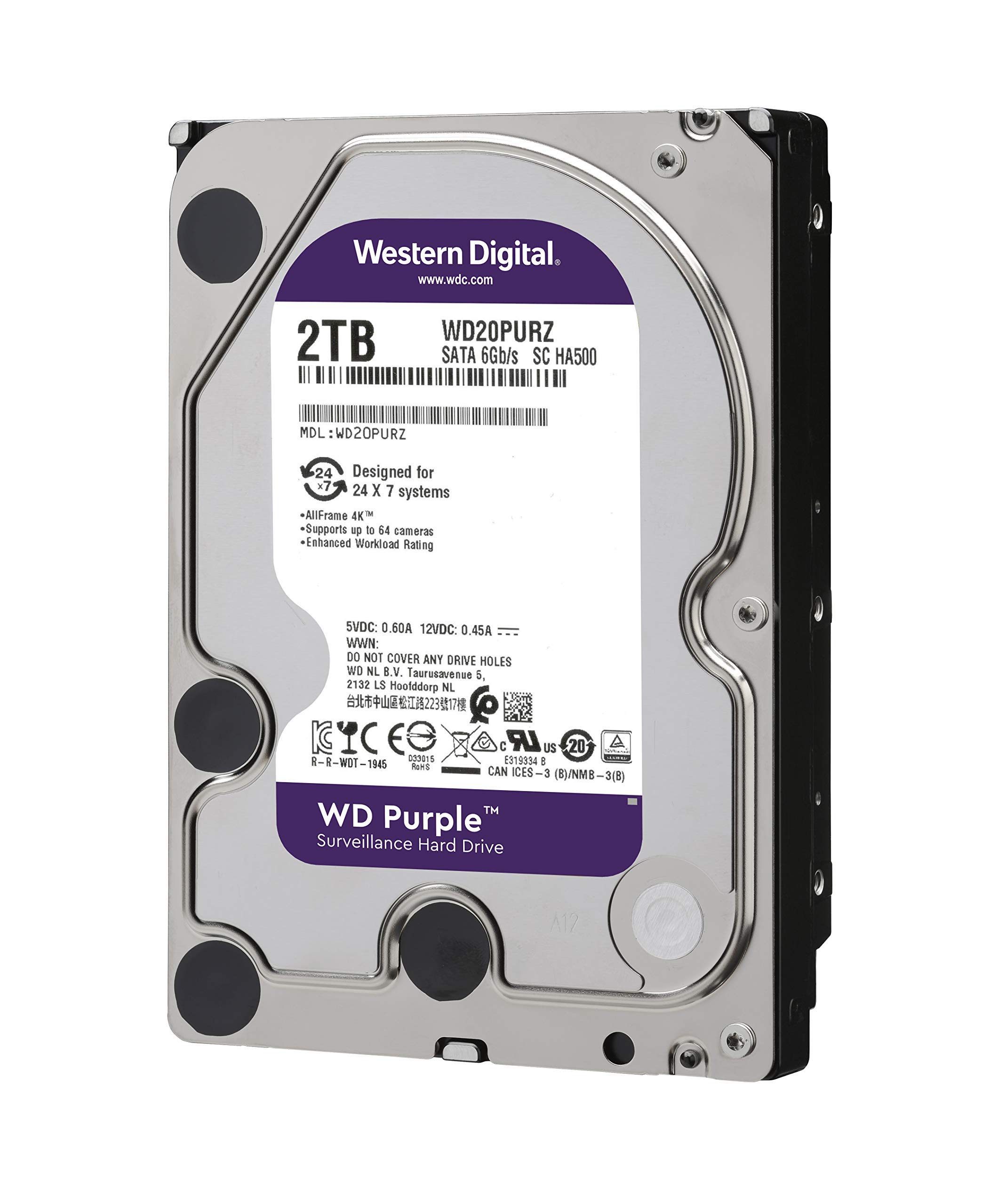 Amazon.com: Western Digital 2TB WD Purple Surveillance Internal