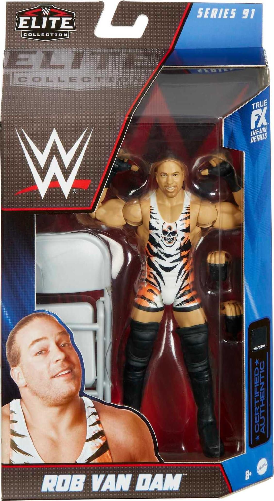 Amazon.com: Mattel WWE Rob Van Dam Elite Collection Action Figure
